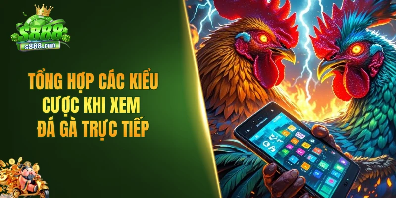Tổng hợp các kiểu cược khi xem đá gà trực tiếp